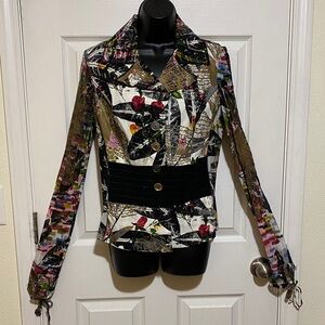 Alberto Makali Tropical Print Women's Jacket Size 12